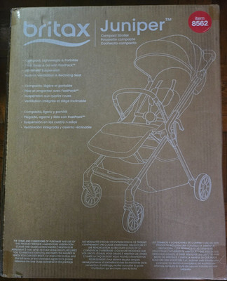 Britax Juniper Compact Stroller, Lightweight Fold-and-Go Design - Raven Black!!