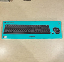 Logitech MK270 Wireless Keyboard Mouse Combo QWERTY Black Plug Play