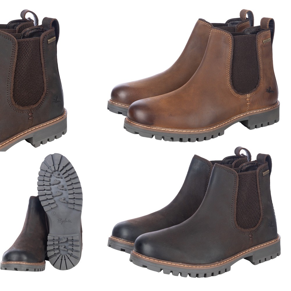 Botas de rendimiento para hombre impermeables de cuero calzado de trabajo para hombre botas Chelsea Rydale