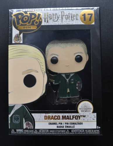 Harry Potter Funko Pop Pin #17 Draco Malfoy Figure Sealed BRAND NEW