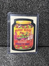 1973 WACKY PACKS SERIES 4 CARD 18 RAW GOO TANBACK PEEL & STICK (3330)