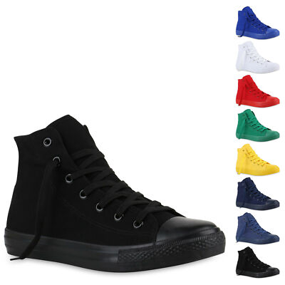 Herren Damen Kinder Sneaker High Sportschuhe Stoffschuhe 897465 New Look