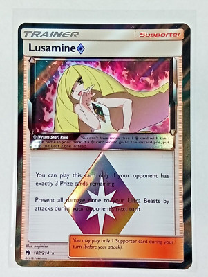 Lusamine 182/214 Lost Thunder Holo Rare Trainer Pokémon 2018 | eBay