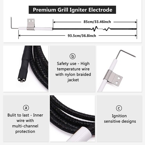 Nexgrill 3 Burner 720-0925S Grill Heat Plates Burner Tubes & Ignitors - Picture 3 of 8