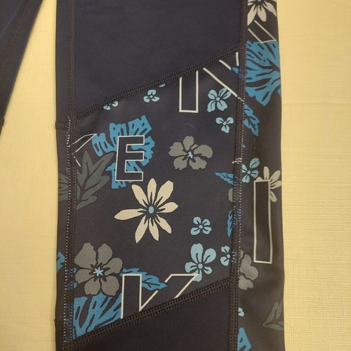 Nike Dri Fit Trophy Training Leggings Blue Floral Athleticwear Girl's Size L - Picture 7 of 12