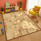 World Map Rug, Vintage Style Map, Travel Decor, Map Carpet, Antique Style, Globe