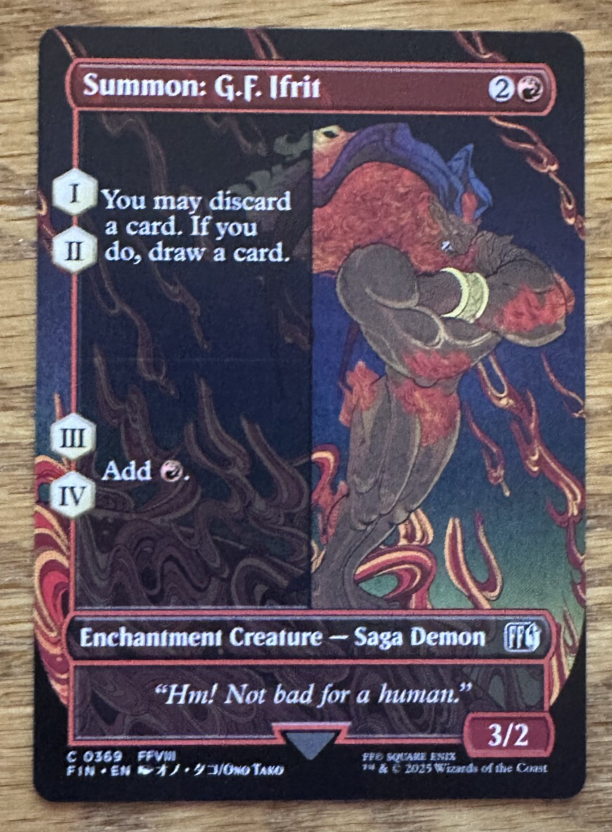 MTG Final Fantasy, Summon: G.F. Ifrit - Borderless | eBay
