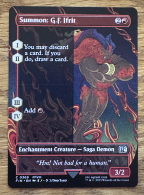 mtg final fantasy ifrit (XVI) - Hidden Legends EvokeExile a red card from your hand. FOIL Clive, Ifrit's Dominant (Borderless)