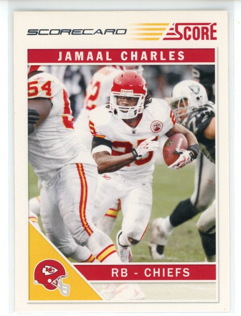2011 Score Scorecard #145 Jamaal Charles (Chiefs)