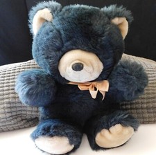 Vintage America Wego Stuffed Plush Teddy Bear Dark Brown-Black Huggable 6088 MBK