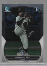 2023 Bowman Chrome Draft 1st Isaiah Coupet #BDC-37 Colorado Rockies