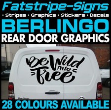 fits CITROEN BERLINGO WILD & FREE CAMPER VAN STICKERS GRAPHICS DECALS
