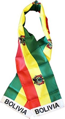 Bolivia Bolivian Country Lightweight Flag Printed Knitted Style Scarf 8''x60''