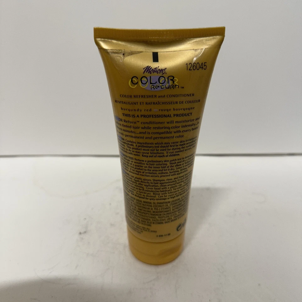 Actualizador y acondicionador Motions Color Return color rojo borgoña 6 OZ Foto 3 de 4