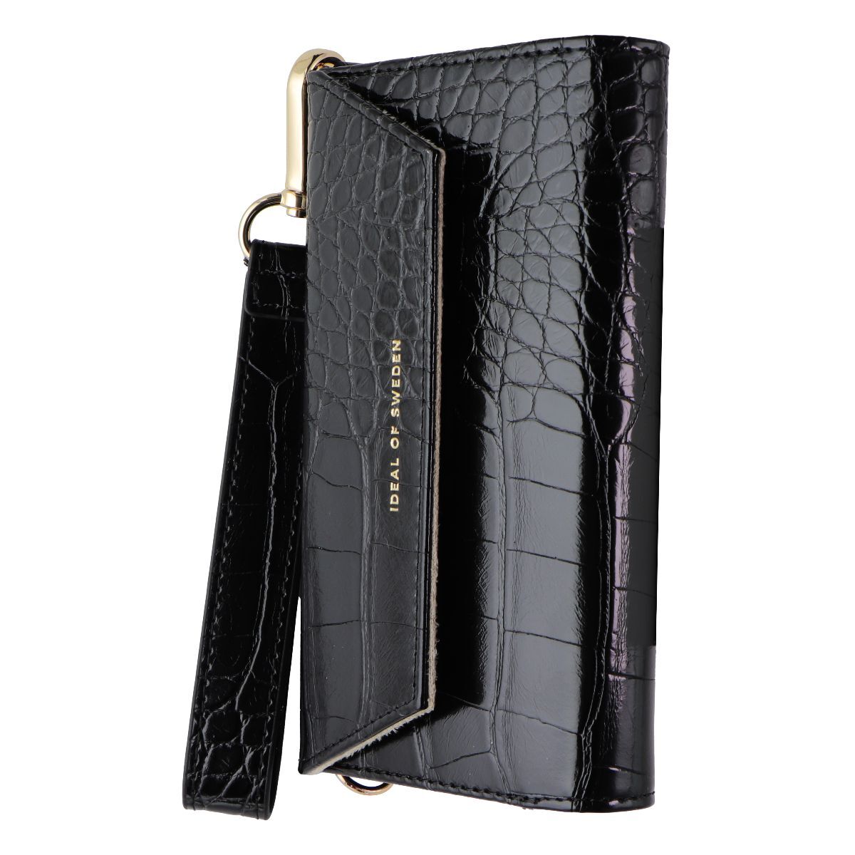 iDeal of Sweden Folio Wallet Case for iPhone 13 Pro Black Croco
