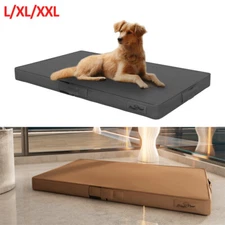 Foldable 3d Fabric Orthopedic Dog Bed Microfiber Leather Cushion Up to 155 lbs