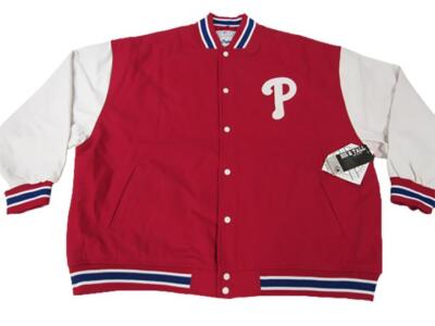 New Philadelphia Phillies Mens Sizes 4XL-6XL Majestic Bomber