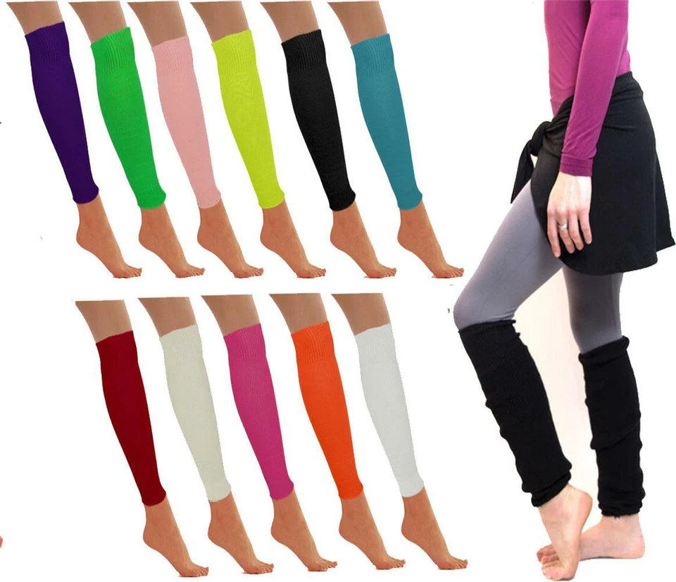 AMARE FEECHI Kids Neon Plain Leg Warmer Dance Wear Children Girls Casual Wear Fancy Dress