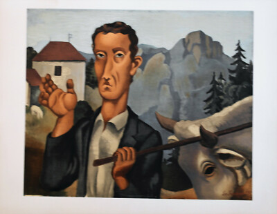 ROGER DE LA FRESNAYE ''Le bouvier''.  lithographie pv249 d. pierre levy