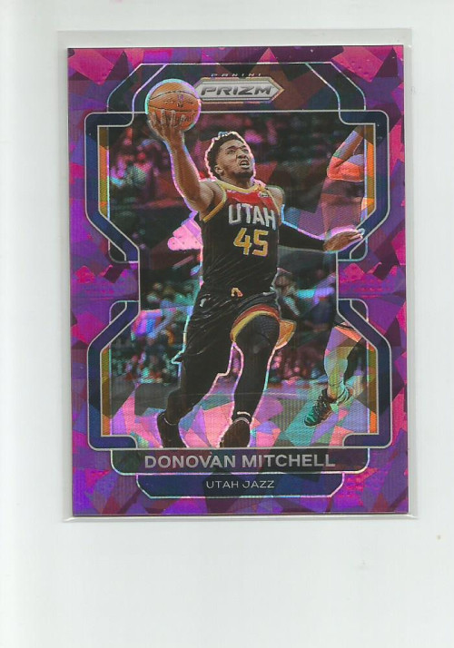 2021-22 PANINI PRIZM PRIZMS PURPLE ICE #72 DONOVAN MITCHELL 090/149