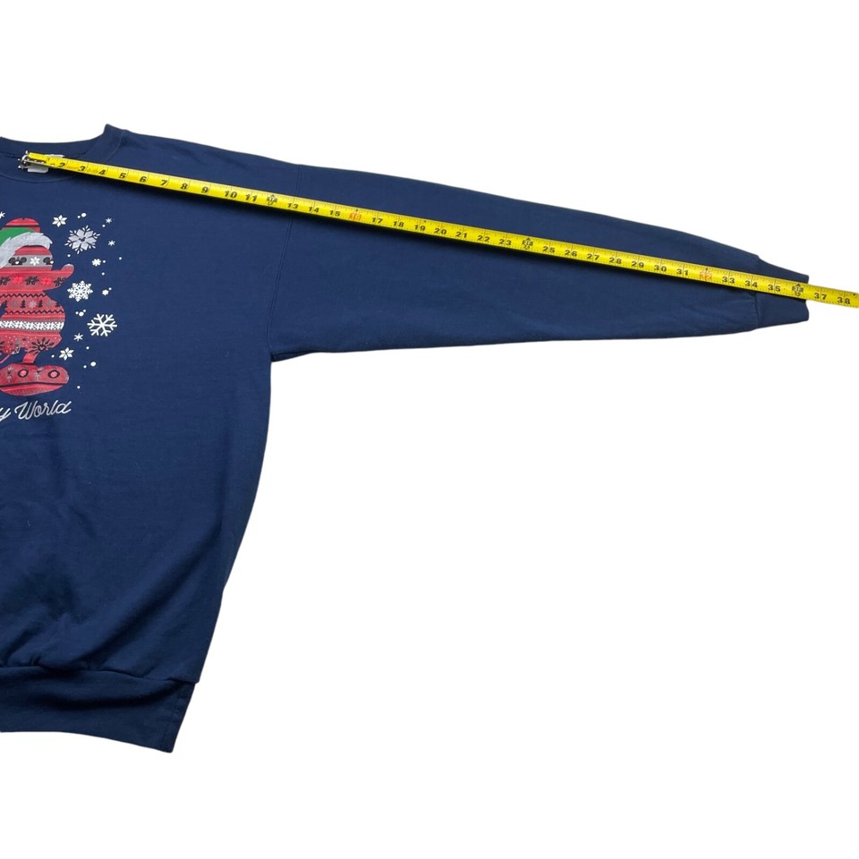 Disney Parks Walt Disney World Mickey Mouse Christmas Sweatshirt Navy