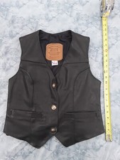 Women's leather vest by Drag Specialties Z1R. Made in the USA. Size 10