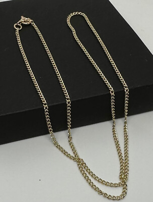 9ct Yellow Gold 1.6mm Curb Open Link Chain 22'' / 55cm Neck Chain (G1818C)