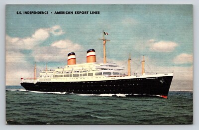 Cruise Ship  American Export Lines  SS Independence  Postcard