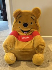 Vintage Disney Winnie The Pooh Kids Child Toddler Foam Plush Chair Bear Jumbo
