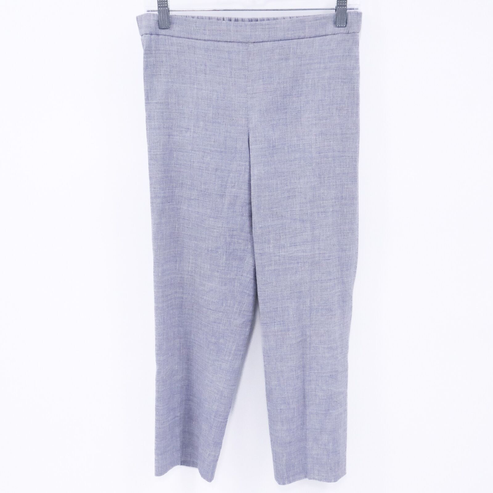 Theory Pants Linen Basic Pull On Crop Womens 4 Gr… - image 1