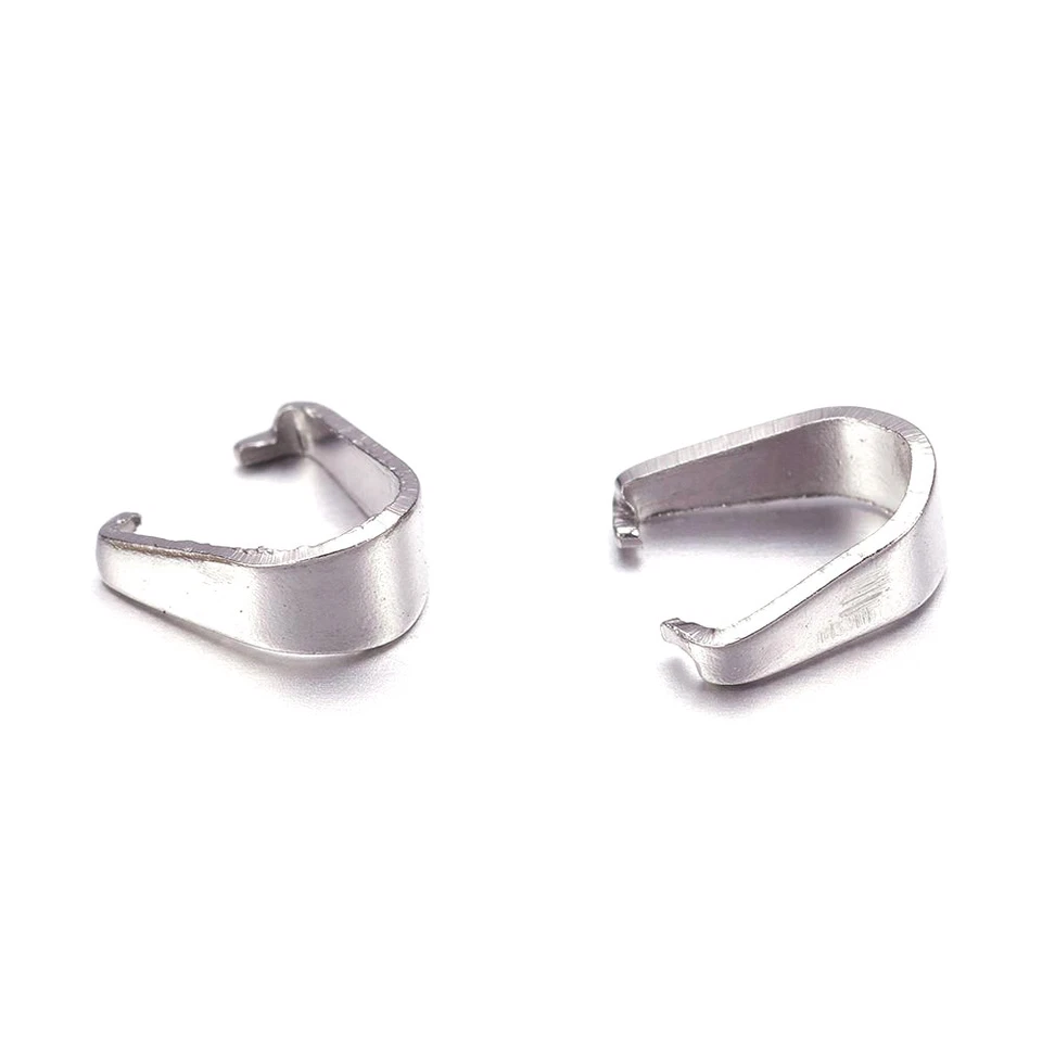 100 piezas 304 Acero Inoxidable A Presión Fianzas Pequeño Suave Colgante Fianzas Hallazgos 7 mm Foto 2 de 2