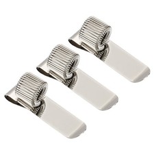 Pen Holder Clips, 3Pcs Metal Vertical Single Spring Loop Organizer, Silver