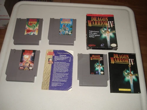 Dragon Warrior 1, II, III, & IV NES Nintendo