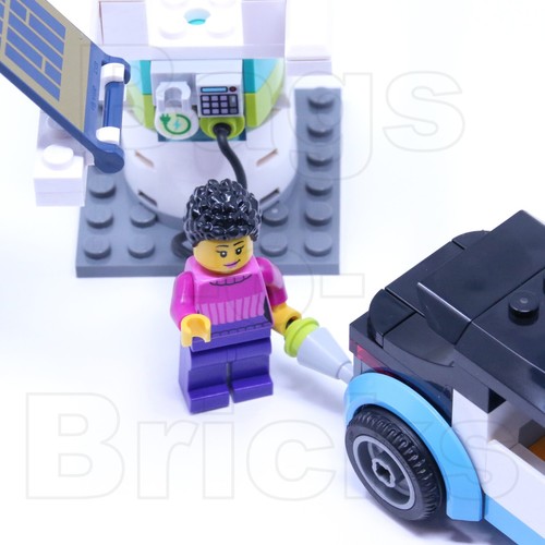 Lego Train City EV Charging Station Electric Car Vehicle Cargo from 60336 NEW - Picture 2 of 8