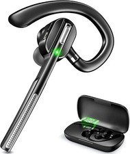 Trucker Wireless Mic Blue Parrot Bluetooth Noise Cancelling Headset Earpiece New