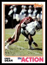 1982 Topps #484 Fred Dean San Francisco 49ers IA Football Card EX