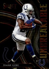 2020 Panini Select Unbreakable Frank Gore #U23