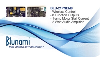 Blunami BLU-PNP8 EMD Diesel Sound decoder, PNP Format, Bluetooth Wireless