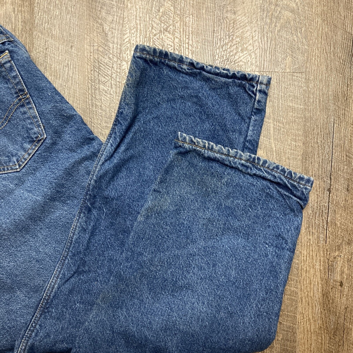 Vintage Carhartt B21DST Mens 41x30 Denim LINED Blue Jeans