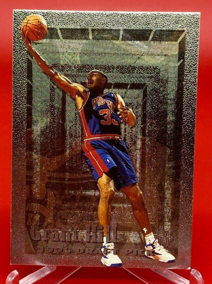 Grant Hill 1994-95 Topps Embossed Basketball Rookie Draft Pick Pistons #103