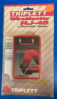 New Triplett WireMaster RJ-45 LAN Cable Tester, 3251