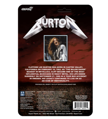 UNPUNCHED Super7 Cliff Burton Action Figure Metallica flannel | eBay