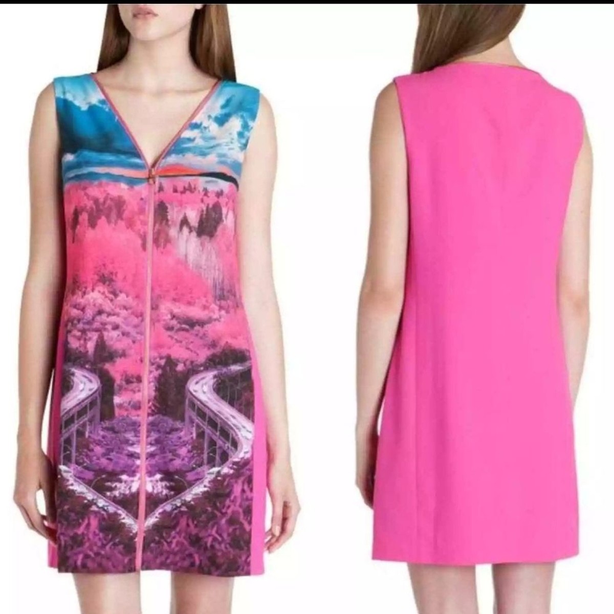 ted baker pink shift dress TED BAKER London Pink Rhoma Road To Nowhere Shift Dress 2/6 Quite Luxury  Vibrant