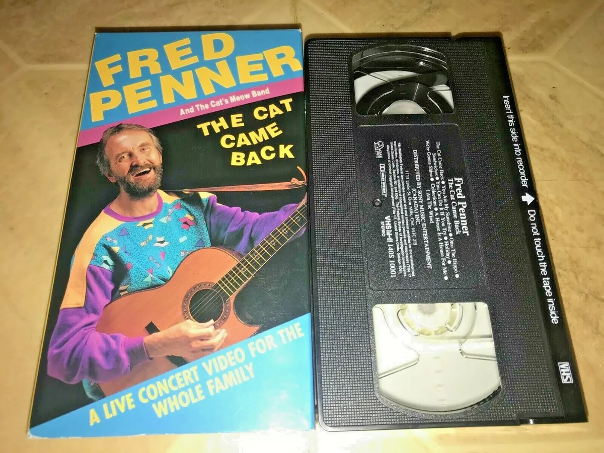 VHS Fred Penner and The Cat's Meow Band THE CAT CAME BACK 1990