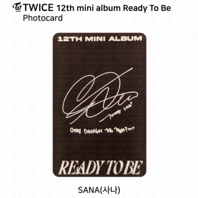 TWICE 12th Mini Album Ready To Be Photocard Message Card Poster