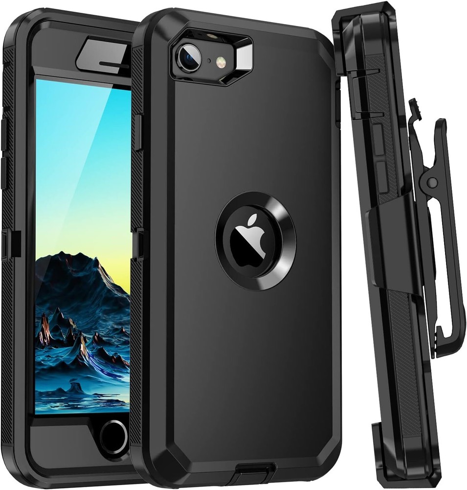 Case for iPhone SE 2022/SE 2020 2nd/3rd Gen Heavy Duty Shockproof Rugged Cover