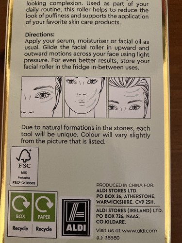 Aldi Lacura Vibrating Jade Roller For Cheekbone,Jawline,Neck,Upper Lip, Eyes New - Picture 5 of 5
