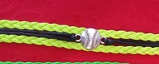 SOFTBALL - BASEBALL FAUX LEATHER BRACELET - SPORTS - CUSTOM MADE - U CHOOSE 