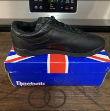 Vintage Reebok Classic Womens Freestyle Low Sneaker Size 6 Style 2-79 Black