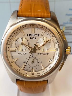 TISSOT PRC100 CHRONOGRAPH QUARTZ WHITE DIAL P862/962 SWISS MEN FULL ...